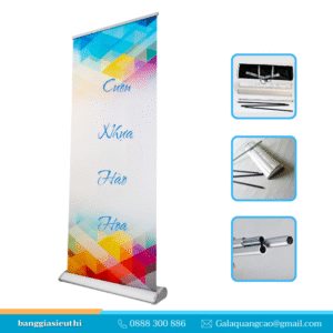 Standee cuốn nhựa hào hoa