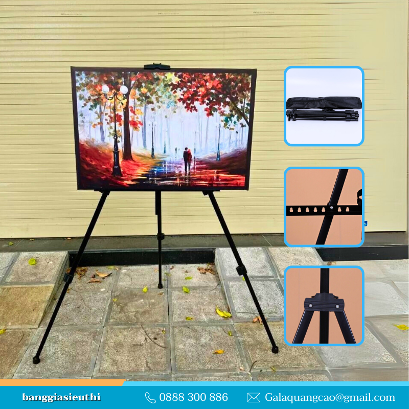 Giá để tranh chữ A, giá vẽ tranh 3 chân Giá để tranh chữ A, giá vẽ tranh 3 chân