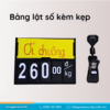 Bảng lật số kèm kẹp