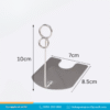 Kẹp inox số 8 bạc