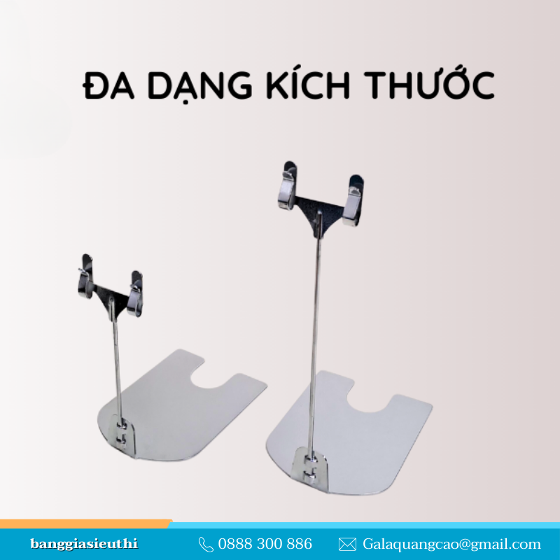 Kẹp inox chữ U, kẹp quảng cáo siêu thị Kẹp inox chữ U, kẹp quảng cáo siêu thị