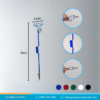 Kẹp lò xo 2 đầu, kẹp wobbler bọc nhựa