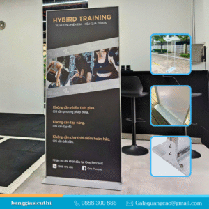 Standee nhôm chân đứng cao cấp 2 mặt