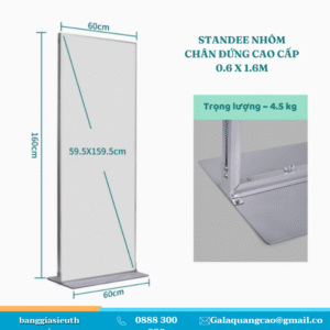Standee nhôm chân đứng cao cấp 2 mặt