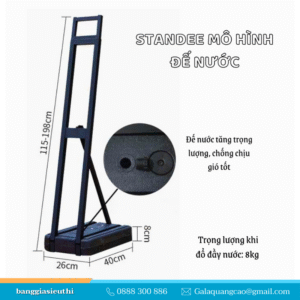 Standee mô hình đế nước