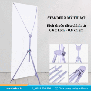 Standee X mỹ thuật, giá chữ X mỹ thuật