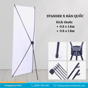 Standee X Hàn Quốc, giá chữ X