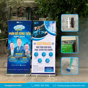 Giá cuốn nhôm cao cấp, standee cuốn nhôm tốt