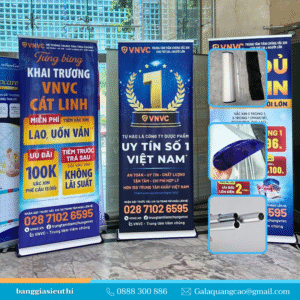 Standee cuốn nhôm hào hoa