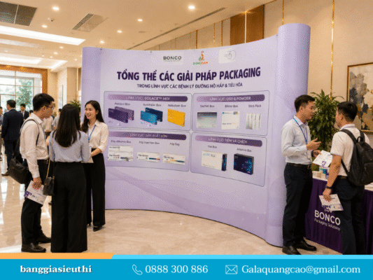 Chọn backdrop sự kiện thế nào? 5 tiêu chí không nên bỏ qua