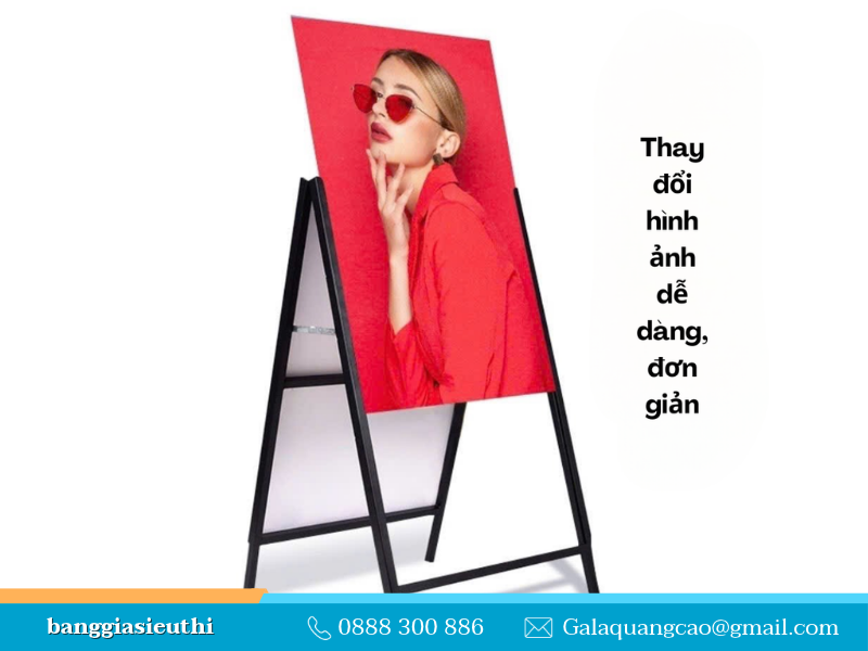 3 ưu điểm của standee menu chữ A 2 mặt bằng sắt